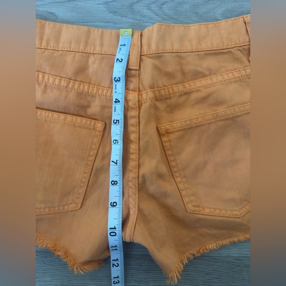 LONDONJEAN Vibrant Orange Jean Shorts 🩳 100% COTTON. - Picture 7 of 7